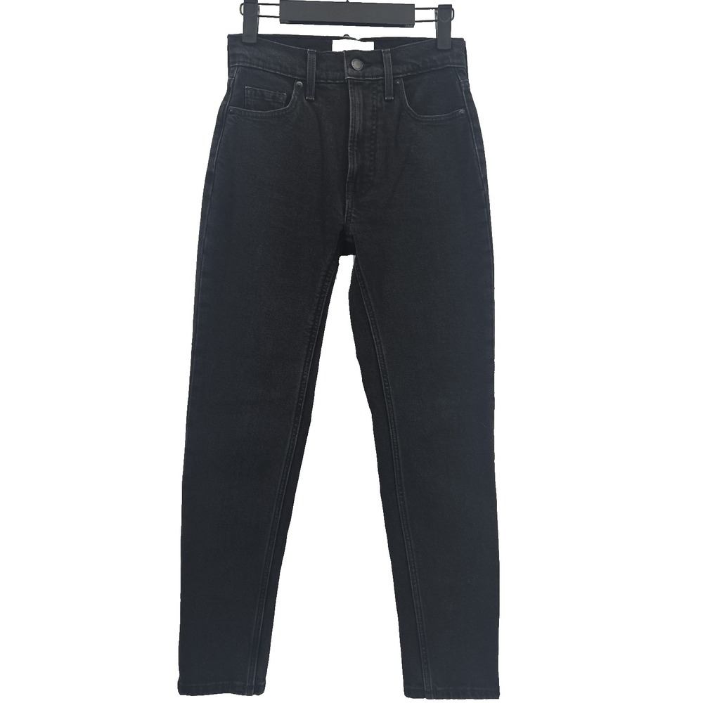 Everlane The Original Cheeky Jean Organic Cotton Women's Black Denim 23 Crop